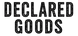 The text 'DECLARED GOODS' in a bold, distressed black font centered on a plain white background.